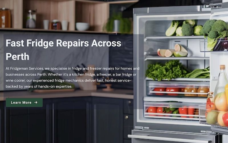 Fridgeman Services homepage